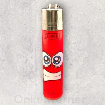 Eye Faces 3/4 Clipper Feuerzeug 